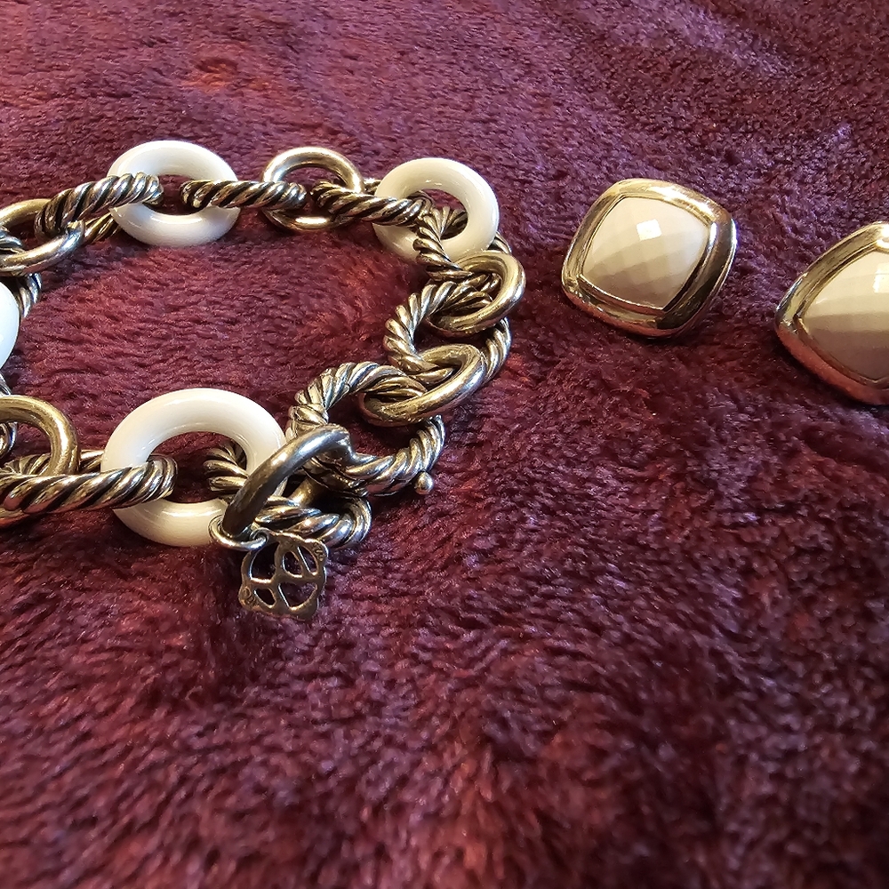 David Yurman Bracelet and Earrings Set